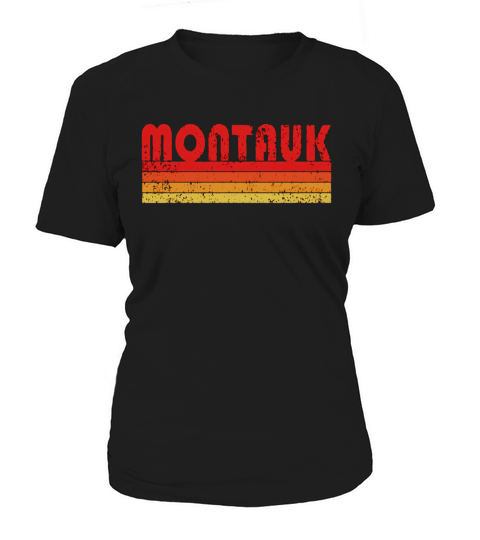 Vintage Retro Montauk New York T-Shirt Women's T-Shirt