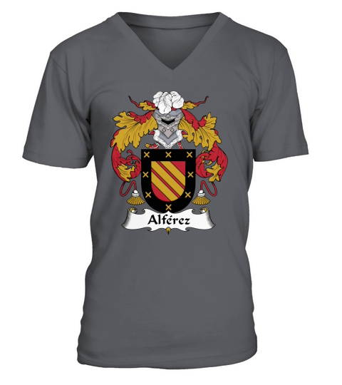 Alferez Family Crest Spanish Family Crests V-Neck T-shirt