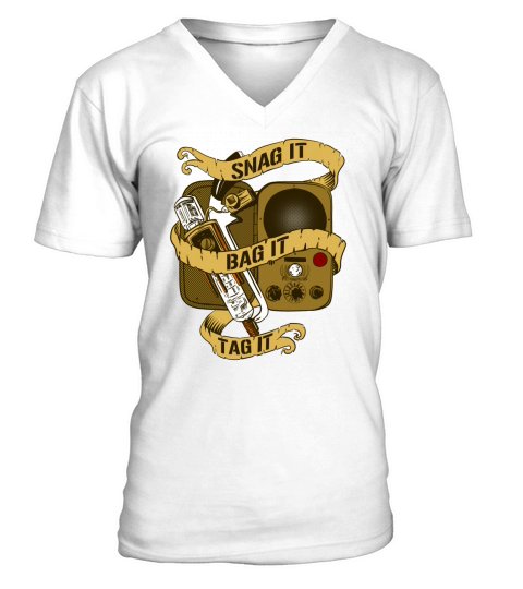 Snag it, bag it, tag it V-Neck T-shirt