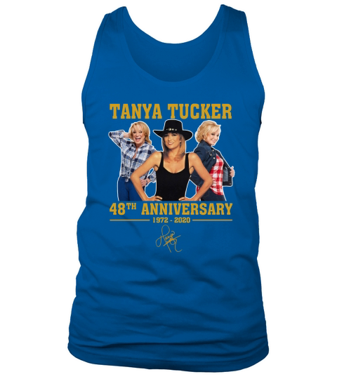 Tanya Tucker 48th Anniversary from 1972 to 2020 signature Tank Top Unisex