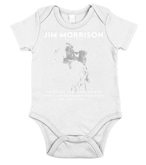 Jim Morrison 1943 1971 there are things known and things unknown and in between are the doors signature Short Sleeve Baby One-Piece