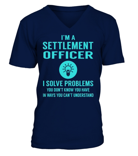 Settlement Officer V-Neck T-shirt