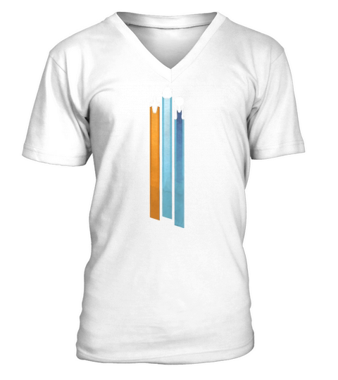 Space Racing Stripes T-Shirt V-Neck T-shirt