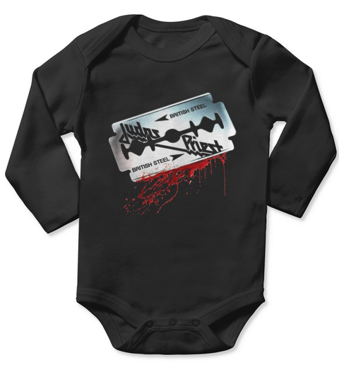 Judas Priest  British Steel Tshirt Long Sleeve Baby One-Piece