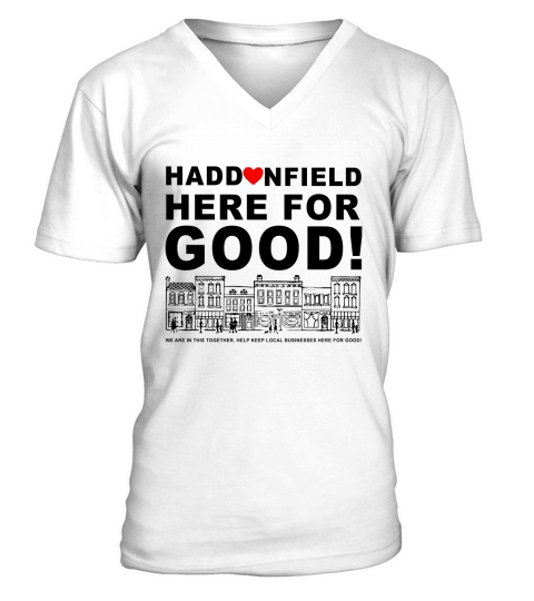 Haddonfield Here For Good V-Neck T-shirt