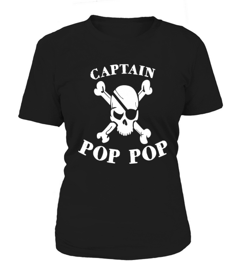 Jolly Roger Pirate Captain Pop Pop T-shirt for Grandpa Women's T-Shirt