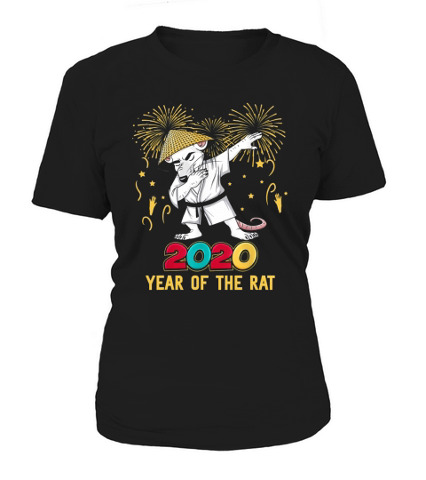 DABBING RAT YEAR OF THE RAT HAPPY CHINESE NEW YEAR 2020 Women's T-Shirt