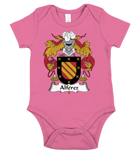 Alferez Family Crest Spanish Family Crests Short Sleeve Baby One-Piece