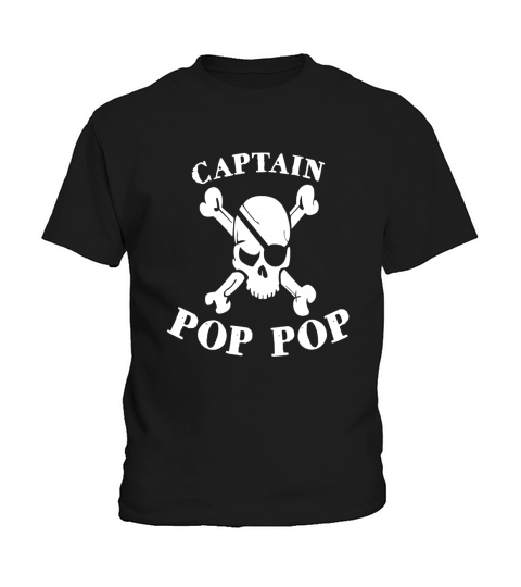 Jolly Roger Pirate Captain Pop Pop T-shirt for Grandpa Kids T-Shirt