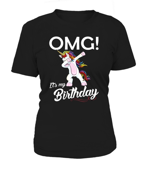 OMG Its My Birthday Unicorn Dabbing Dab Dance TShirt Women's T-Shirt