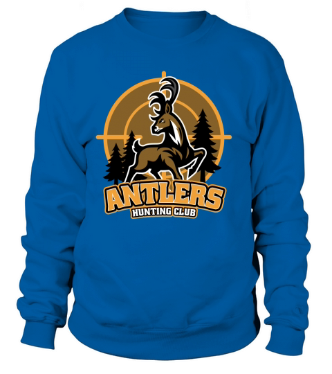 deer mascot hunting log Sweatshirt Unisex