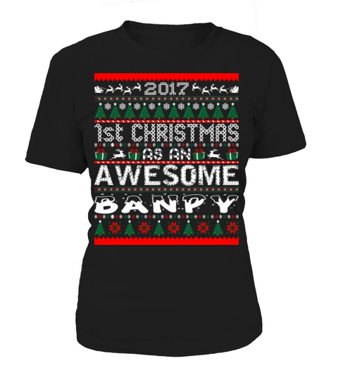 2017 First Christmas Awesome Banpy Ugly Sweater Women's T-Shirt