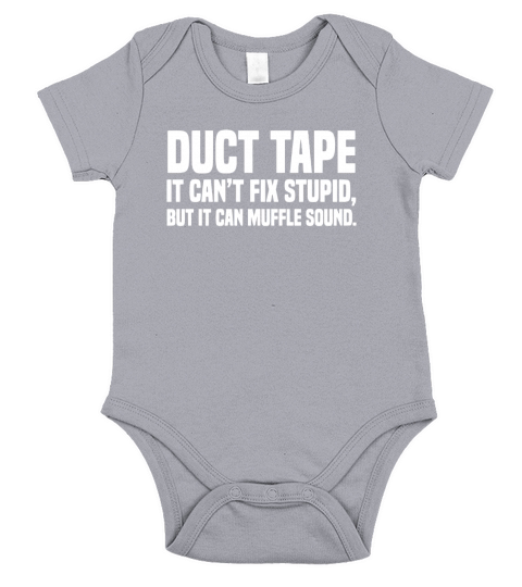 Duct Tape Short Sleeve Baby One-Piece