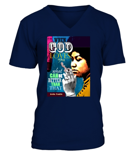 Aretha Franklin Inspirational Quote - T Shirt V-Neck T-shirt
