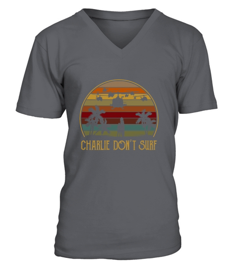 BeeKai Charlie Dont Surf Funny Moive V-Neck T-shirt