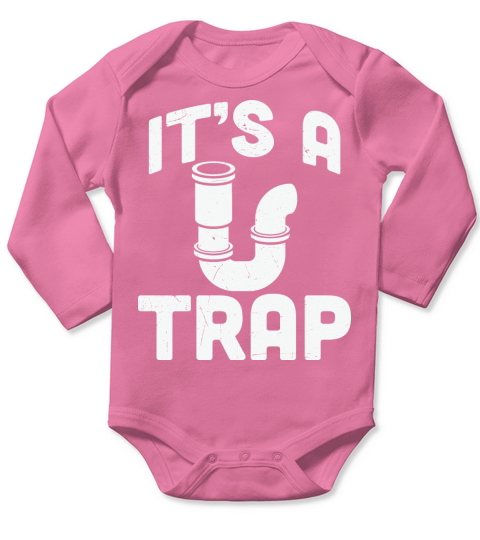 Its a trap Long Sleeve Baby One-Piece