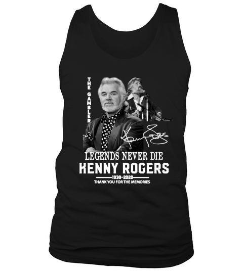 The Gambler Legend never die Kenny Rogers thank you for the memories shirtc Tank Top Unisex