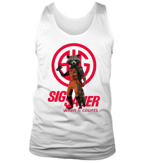 Rocket Racoon Sig Sauer When It Counts shirt Tank Top Unisex