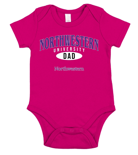 Champion Northwestern University Dad 2020 Short Sleeve Baby One-Piece