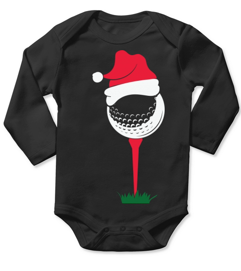 Golfing Christmas Shirt Holiday Golf Long Sleeve Baby One-Piece