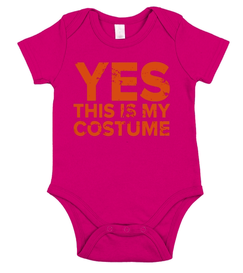 Funny Yes This Is My Costume Short Sleeve Baby One-Piece