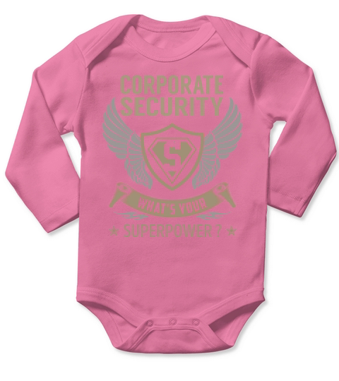 I Am A Corporate Security What Is Your Superpower Job Long Sleeve Baby One-Piece