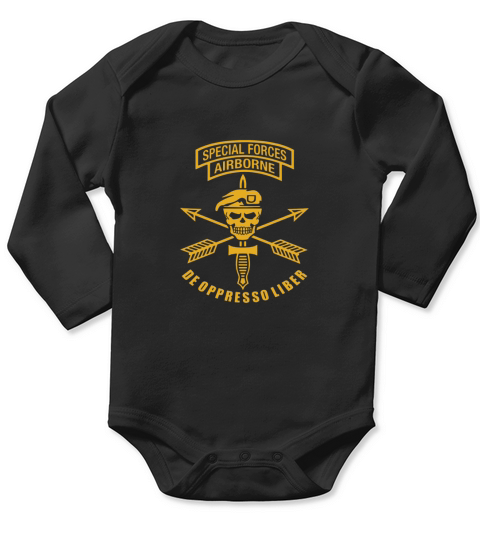 US Army Special Forces Airborne - Hat Long Sleeve Baby One-Piece