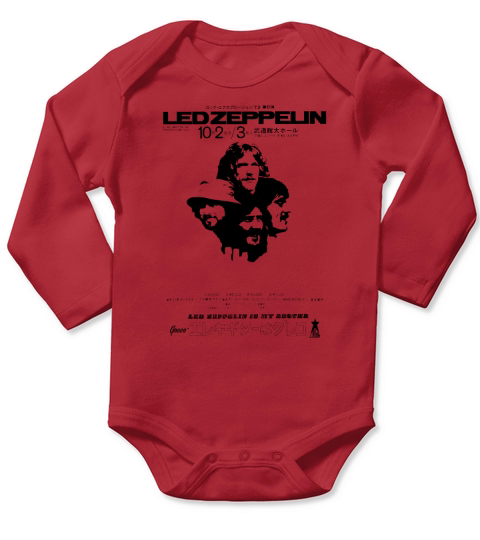 Led zeppelin band 15 my brother greco japanese Long Sleeve Baby One-Piece
