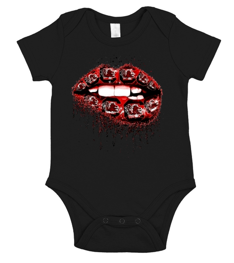 South Carolina Gamecocks Lips Short Sleeve Baby One-Piece