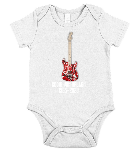 Eddie Van Halen Guitar Vintage Short Sleeve Baby One-Piece