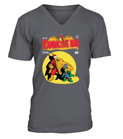 Simpsons - Radioactive Man V-Neck T-shirt