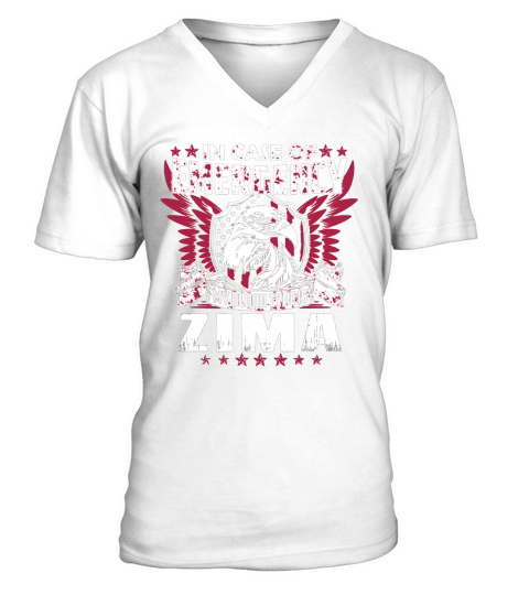 Funny Vintage Style Tshirt for ZIMA V-Neck T-shirt