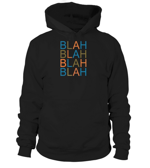 blah blah - Hat Hoodie Unisex