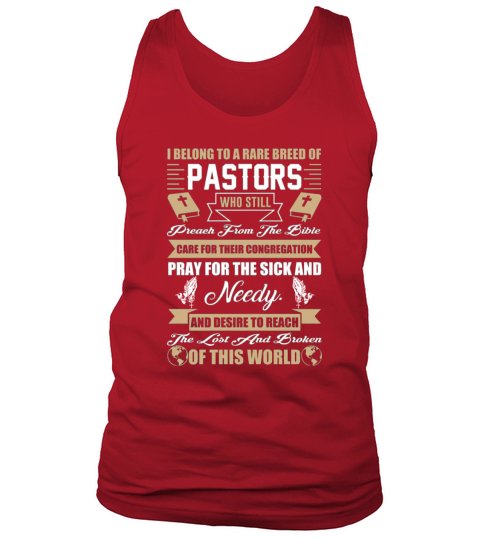I belong to a rare breed of pastors Tank Top Unisex