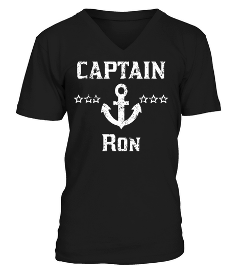 Vintage Captain Ron Shirt for Family Cruise or Lake Boating V-Neck T-shirt