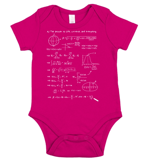The answer to life, univers, and everything Short Sleeve Baby One-Piece