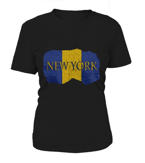 New York Barbados Flag T-Shirts Women's T-Shirt