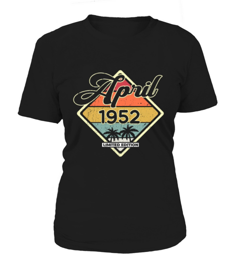 Vintage 70th Birthday April 1952 Sports Gift Women's T-Shirt