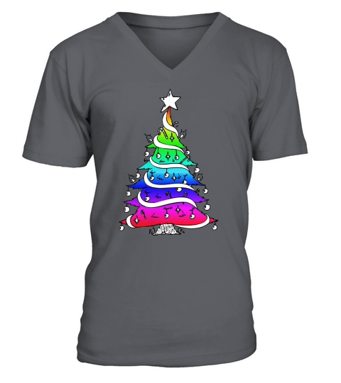 LGBT christmas V-Neck T-shirt