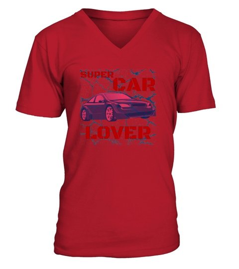 Super Car Lover V-Neck T-shirt