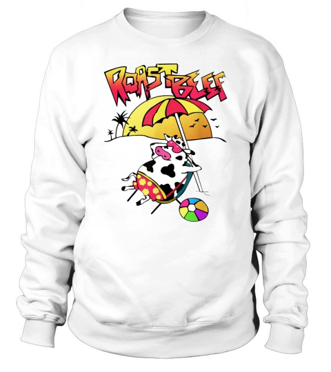 Roastbeef Cow On Sun For Summer Vacation shirt Sweatshirt Unisex