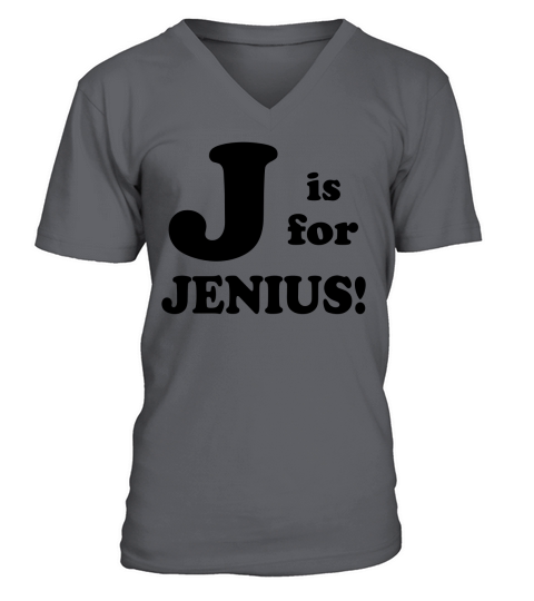 J is for Jenius V-Neck T-shirt