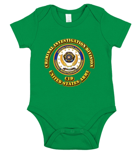Army - Criminal Investigation Division T-Shirt SHIRT Short Sleeve Baby One-Piece