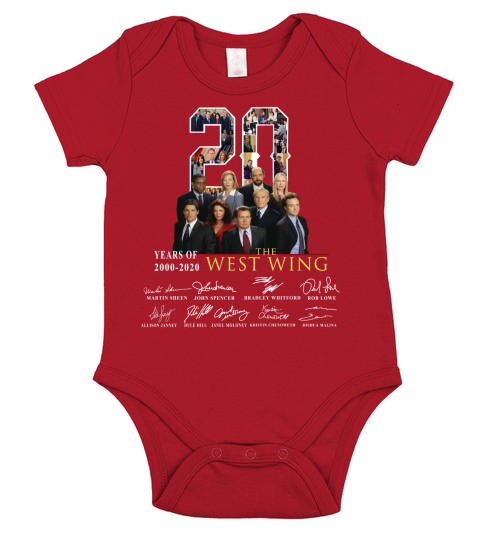 20 Years Of 2000 2020 The West Wing Thank You For The Memories shirt Short Sleeve Baby One-Piece