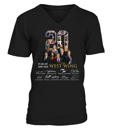 20 Years Of 2000 2020 The West Wing Thank You For The Memories shirt V-Neck T-shirt