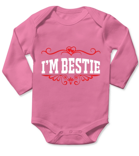 Im bestie Long Sleeve Baby One-Piece