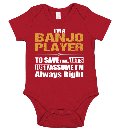 BANJO PLAYER Short Sleeve Baby One-Piece