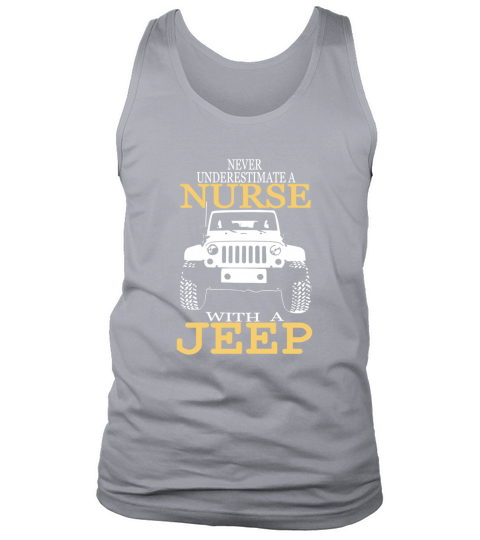 Nurse with a jeep - Mens Hoodie Tank Top Unisex