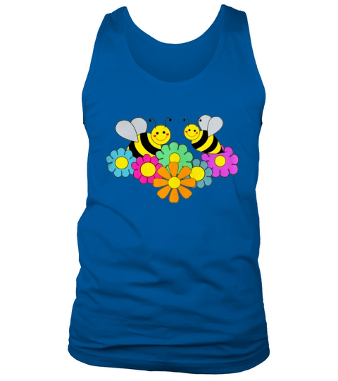 Bees and Flowers Tank Top Unisex