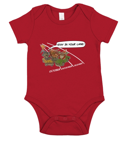 Nice Santa Stay In Your Lane Funny Christmas Gift sweater Short Sleeve Baby One-Piece